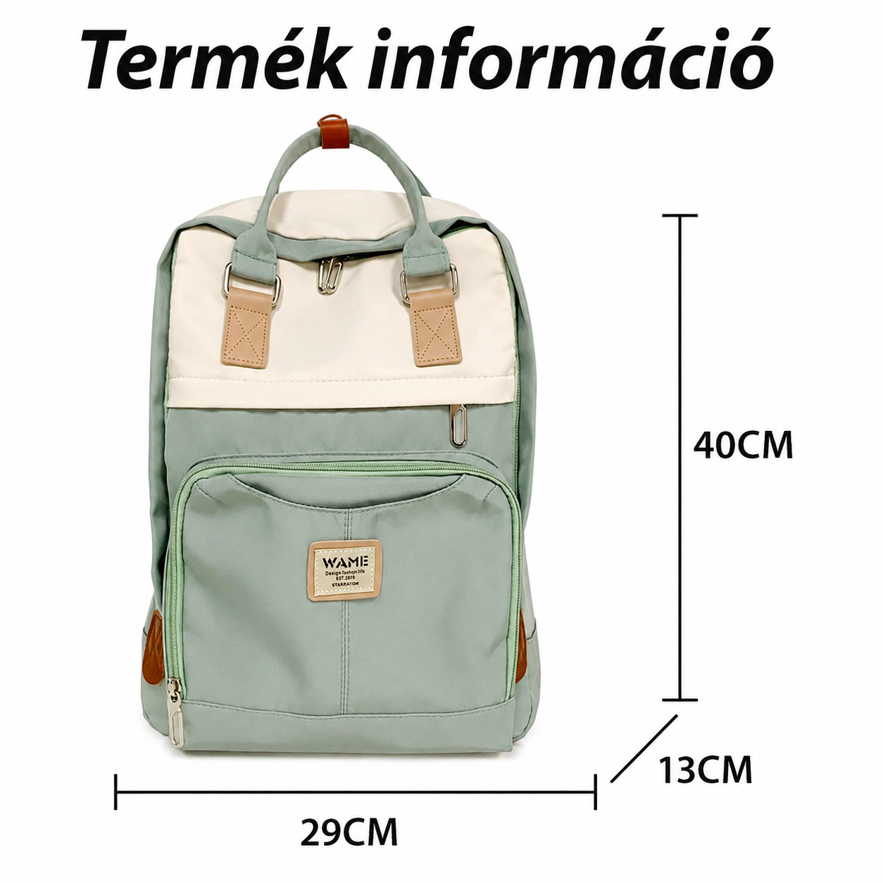Dollcini Elegáns Lány Iskolatáska Hátizsák – Víz- és Karcálló