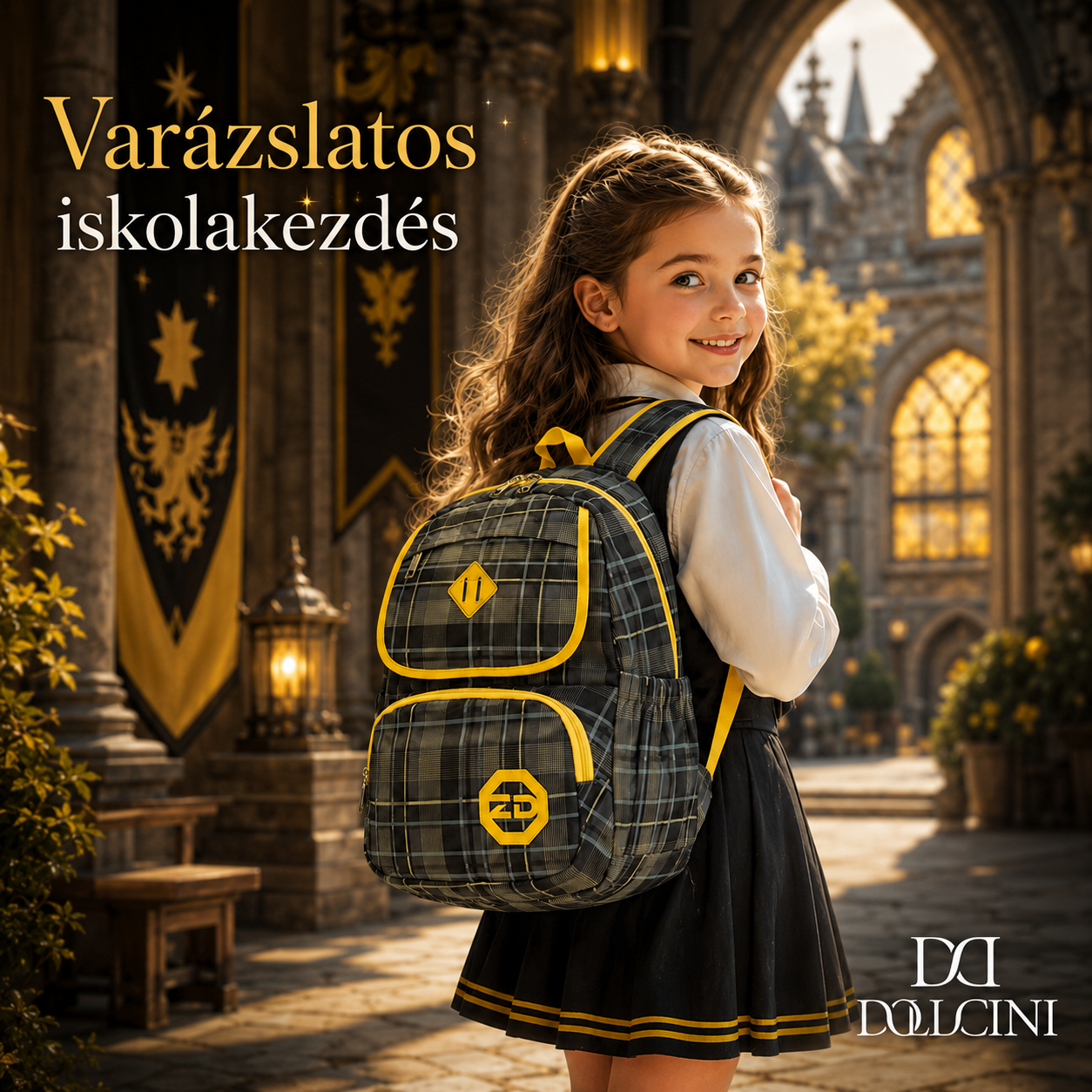 Dollcini Vízálló Uniszex Hátizsák – Ergonomikus, Tágas Iskolatáska