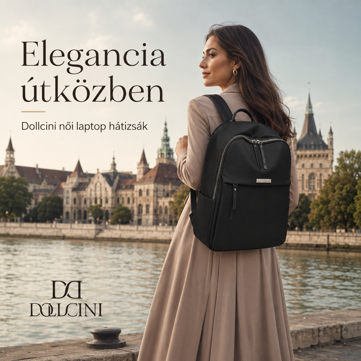 Dollcini Rucsac Laptop pentru Femei pentru Laptop de 14” – Rezistent la Apă și Ergonomic