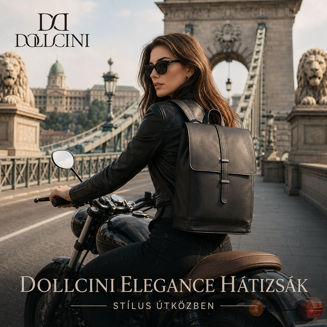 Dollcini Elegance  Női Hátizsák – Prémium Vízálló PU Laptoptáska