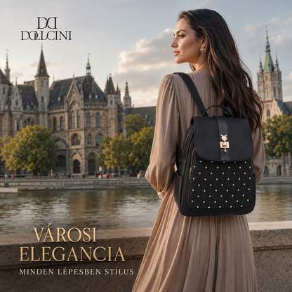 Dollcini Mini rucsac de damă cu model marmorat – rezistent la apă, ușor, pentru oraș