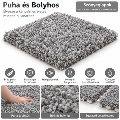 Dollcini Home 10-Piece Puzzle Play Mat – Soft, Fluffy