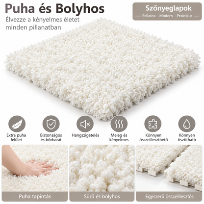 Dollcini Home 10-Piece Puzzle Play Mat – Soft, Fluffy