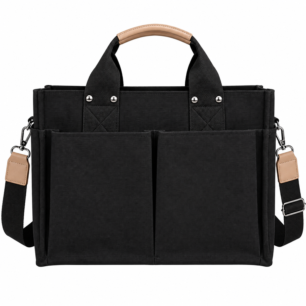 Dollcini Cotton Canvas Shoulder Bag – Lightweight and Durable, Multiple Pockets