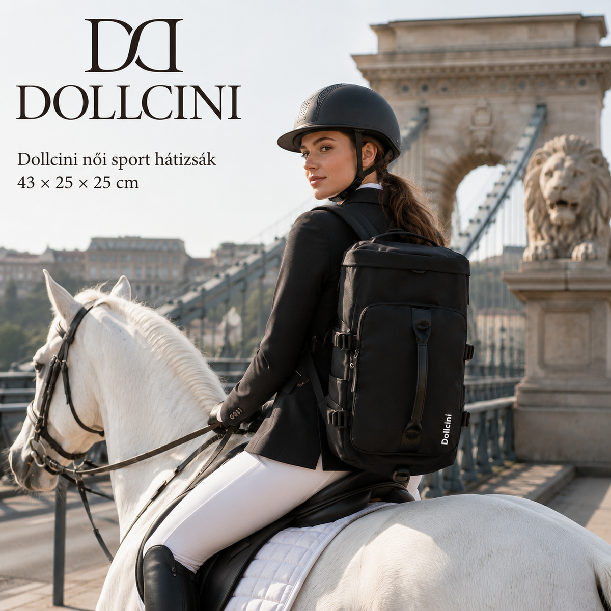 Dollcini Fashionable Women's Backpack – Travel Backpack, Water- and Scratch-Resistant, Lightweight