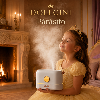 Dollcini Home Flame Humidifier – Quiet Aroma Diffuser, 200 ml
