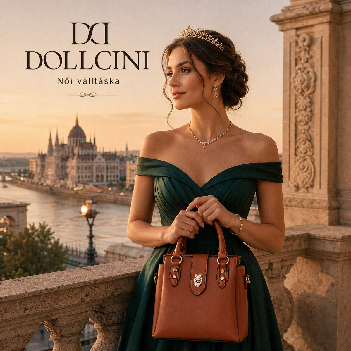 Dollcini geantă de umăr și de mână pentru femei – piele ecologică PU hidrofugă, cu baretă detașabilă
