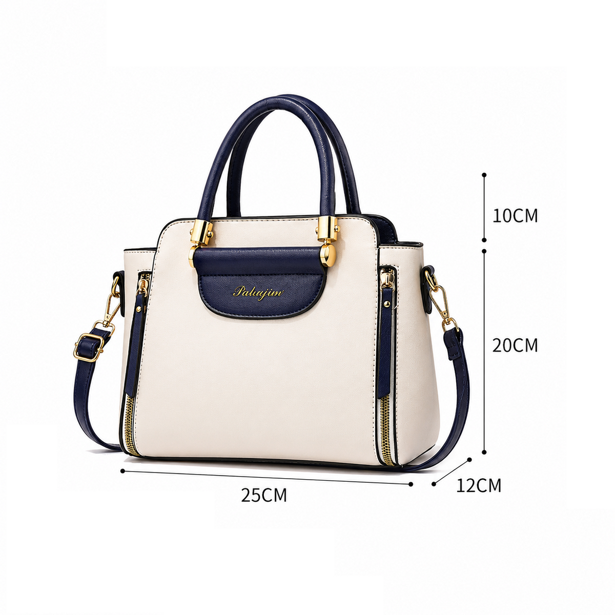 Dollcini Elegant Women's Shoulder Bag – Waterproof Faux Leather, Multiple Colors