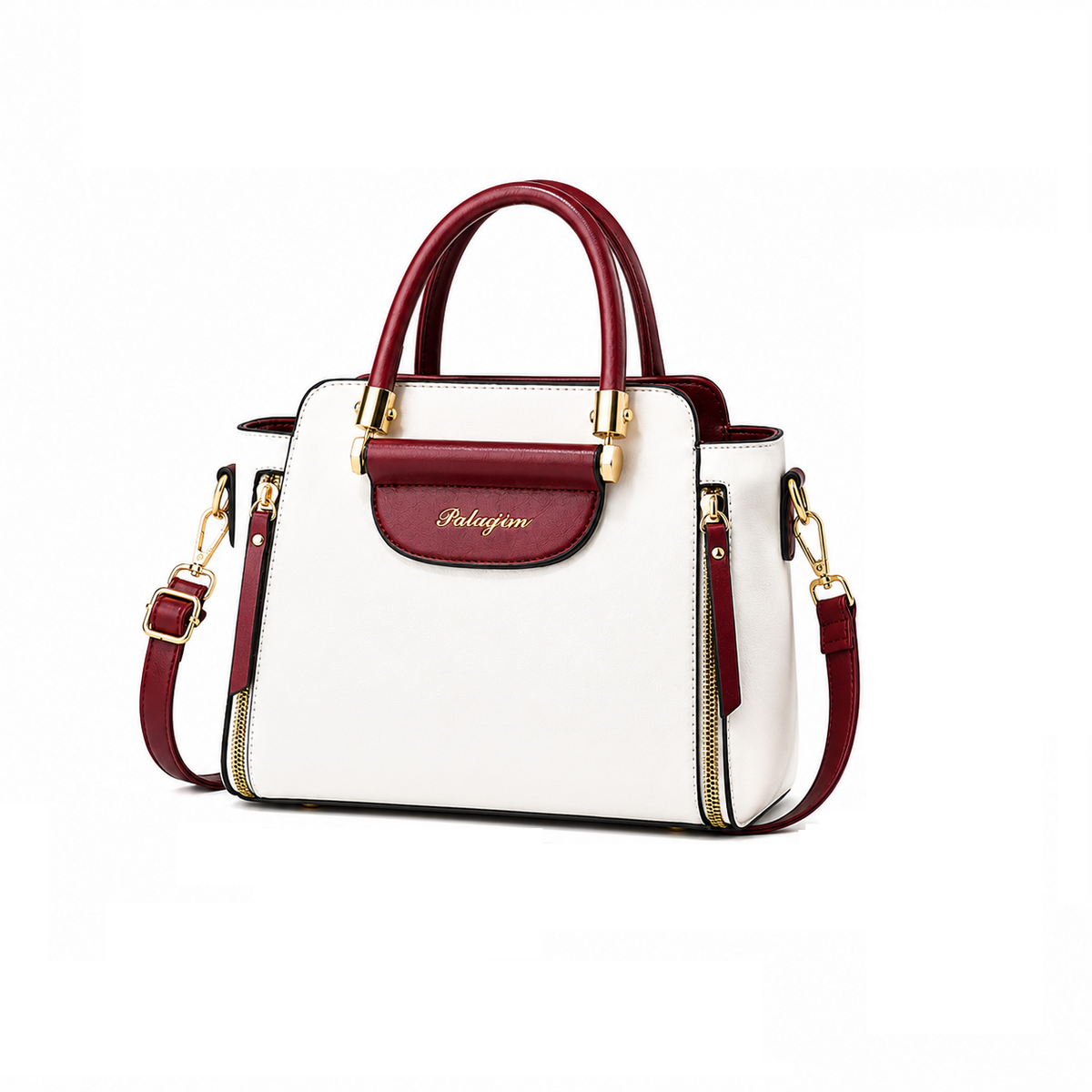 Dollcini Elegant Women's Shoulder Bag – Waterproof Faux Leather, Multiple Colors