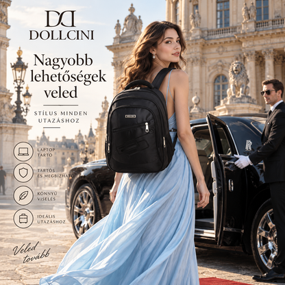Dollcini MetroTech Uniszex Laptop Hátizsák – Utazóhátizsák, 17"-os Laptophoz, 7 Változat