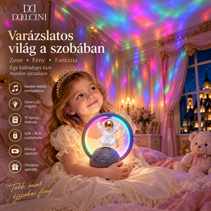 Dollcini Otthon Űrhajós Bluetooth Hangszóró – LED Világítással