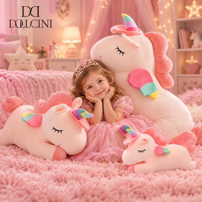 Dollcini DreamPets Soft Plush Toy – Goose, Capybara, and Unicorn Figure