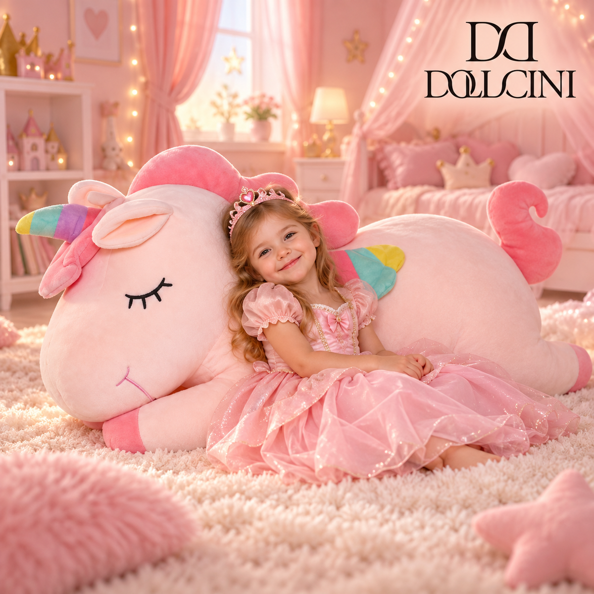 Dollcini DreamPets Soft Plush Toy – Goose, Capybara, and Unicorn Figure