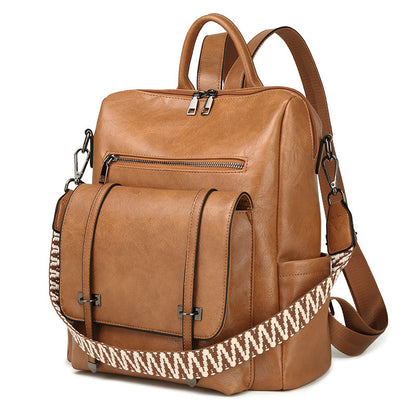 Dollcini Rucsac și Geantă de Umăr Retro European–American pentru Femei – Mai Multe Compartimente, Piele Ecologică, Pentru Uz Zilnic