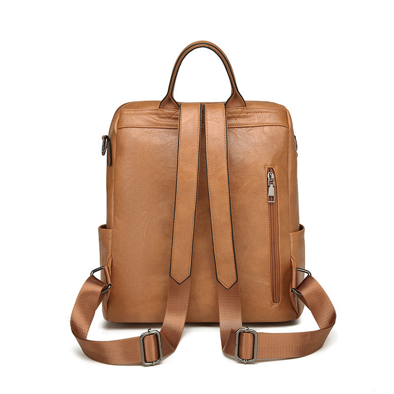 Dollcini Rucsac și Geantă de Umăr Retro European–American pentru Femei – Mai Multe Compartimente, Piele Ecologică, Pentru Uz Zilnic