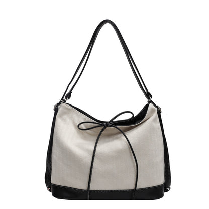 Dollcini Rucsac/Geantă de Umăr Convertibilă pentru Femei – Urban Simplicity, Material din Pânză, Cu Fermoar