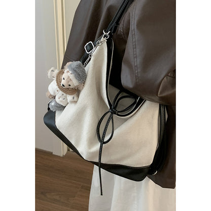 Dollcini Rucsac/Geantă de Umăr Convertibilă pentru Femei – Urban Simplicity, Material din Pânză, Cu Fermoar