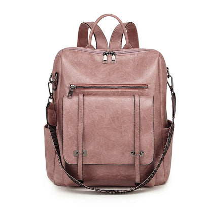Dollcini Rucsac și Geantă de Umăr Retro European–American pentru Femei – Mai Multe Compartimente, Piele Ecologică, Pentru Uz Zilnic