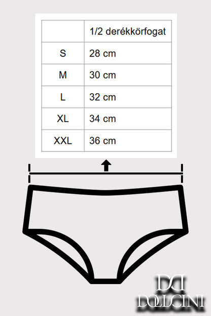 Dollcini,Klasszikus Női Bugyi ,Brazil Női Bugyi,Női Csipkés Bugyi – 95% Pamut+Spandex, Többszínű, 6 db-os Csomag