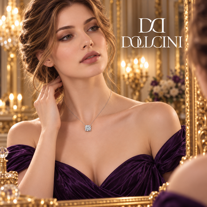 Dollcini 3-karatna moissanitna ogrlica – 925 srebro