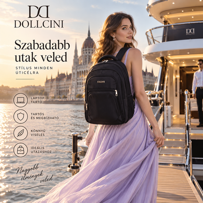 Dollcini MetroTech Uniszex Laptop Hátizsák – Utazóhátizsák, 17"-os Laptophoz, 7 Változat