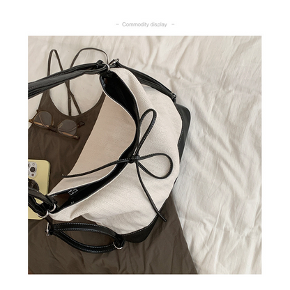 Dollcini Rucsac/Geantă de Umăr Convertibilă pentru Femei – Urban Simplicity, Material din Pânză, Cu Fermoar