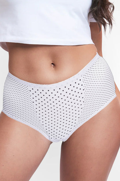 Dollcini Magas Derekú, Női Menstruációs Bugyi Szett - 95% Pamut, Szivárgásmentes, 3 db-os Csomag