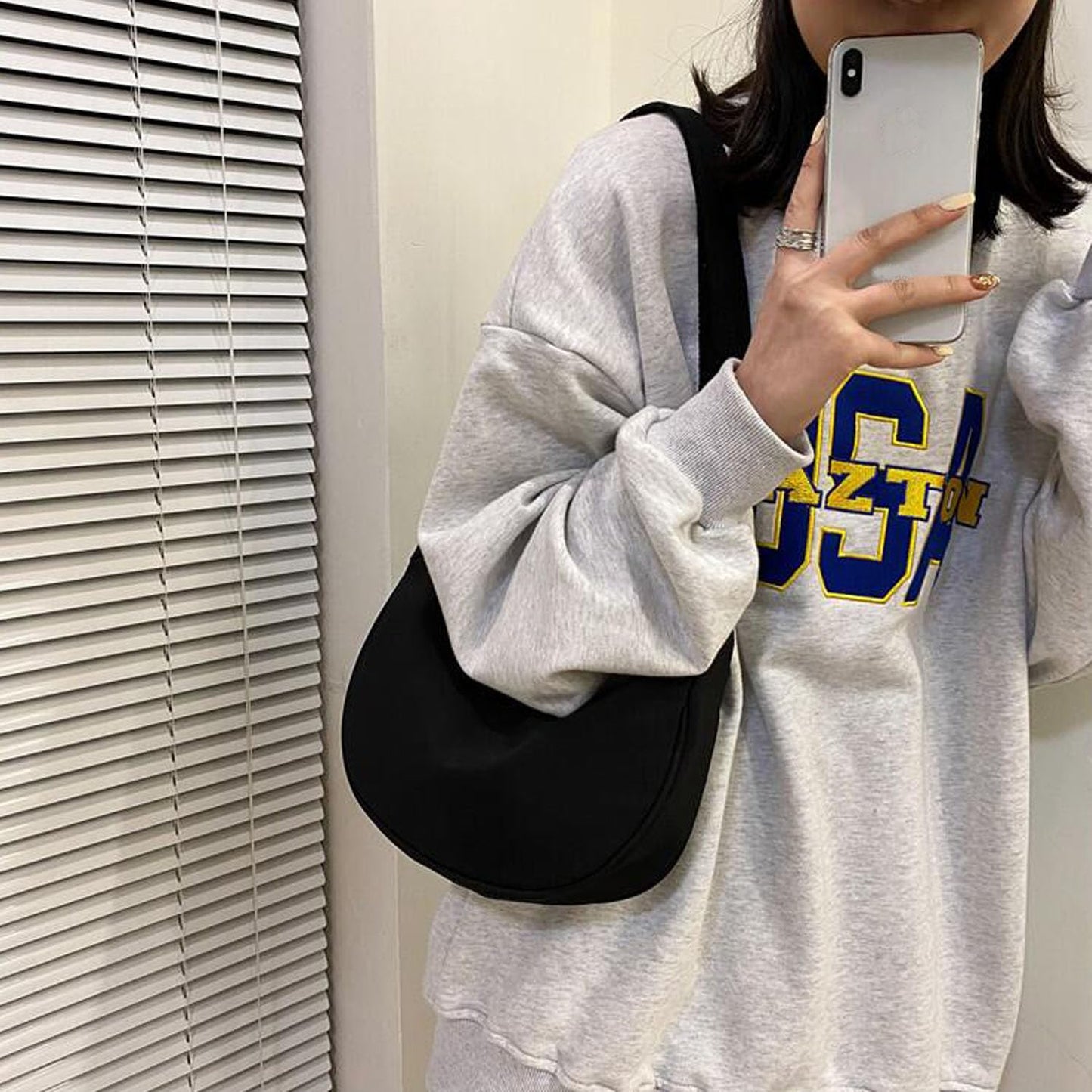 Dollcini Női Félhold Válltáska – Vízálló Szövet, Mindennapokra