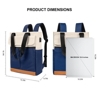 Dollcini Rucsac de damă la modă – Multifuncțional, geantă de laptop impermeabilă