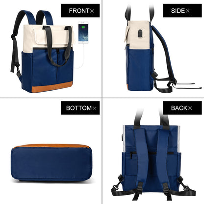 Dollcini Rucsac de damă la modă – Multifuncțional, geantă de laptop impermeabilă