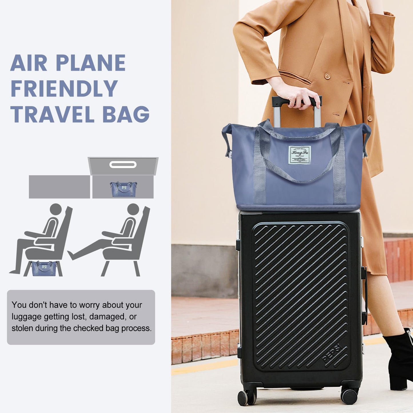 Dollcini Bővíthető Vízálló Utazótáska – Összecsukható, Több Színben