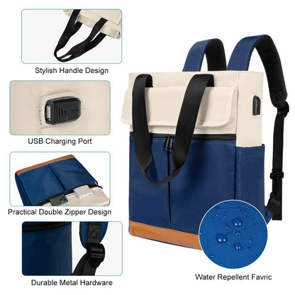 Dollcini Rucsac de damă la modă – Multifuncțional, geantă de laptop impermeabilă