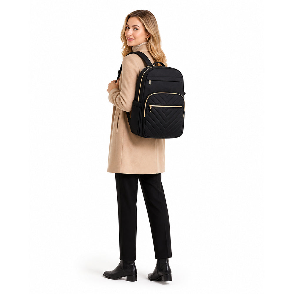 Dollcini Rucsac Urban pentru Femei cu Port USB – Ușor, Rezistent la Apă, pentru Laptop de 15”