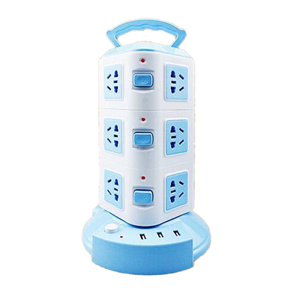 Dollcini Otthon Toronyelosztó – 12 Aljzat, 3 USB Port, 1.8m