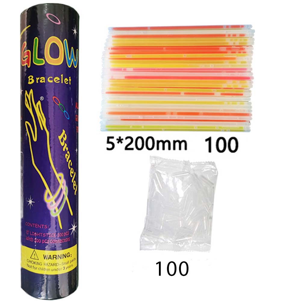 Dollcini 100 db-os Világító Pálcika Szett – Bulikra, Fesztiválra