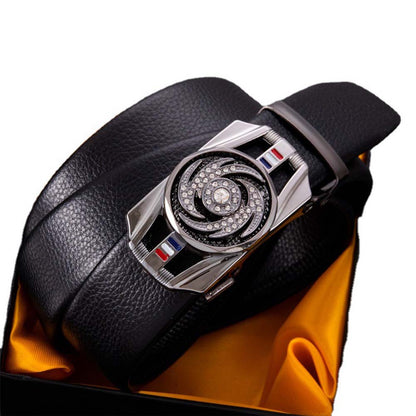 Dollcini Prémium Férfi Öv Automata Csatttal – 120 cm, Díszdobozban