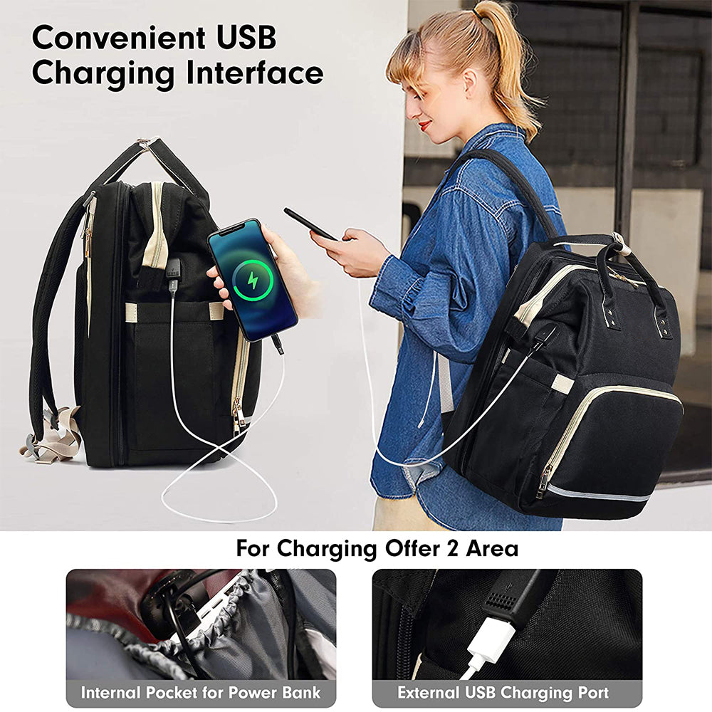 Dollcini Multifunkciós Babahátizsák – Összecsukható Babaággyal