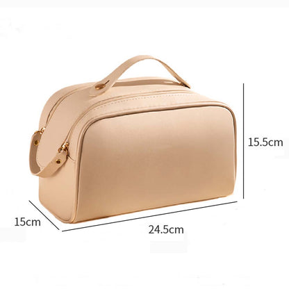 Dollcini Stílusos Kozmetikai Táska – Vízálló műbőr, Nagy Kapacitású